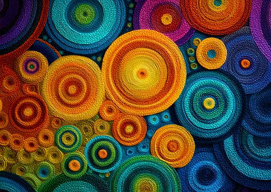 Colorful Spiral Abstract Pattern Geometric Swirl Artwork