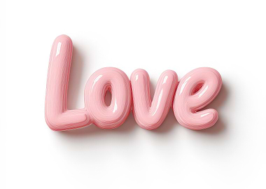 Pink Love Text
