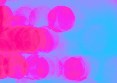 Abstract Pink and Blue Bokeh
