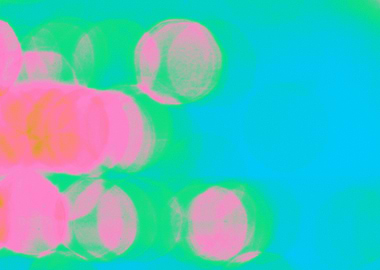 Abstract Pink and Green Bokeh