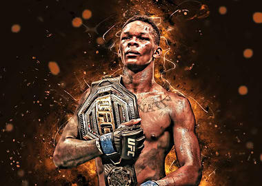 Adesanya UFC Champion Portrait