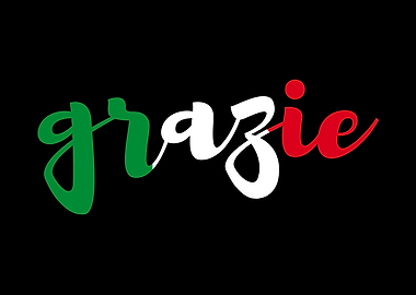 Grazie Italian Flag Colors