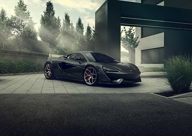 Sleek Gray McLaren Sports Car