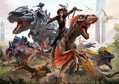 ARK: Survival Evolved - Group of Dinosaurs