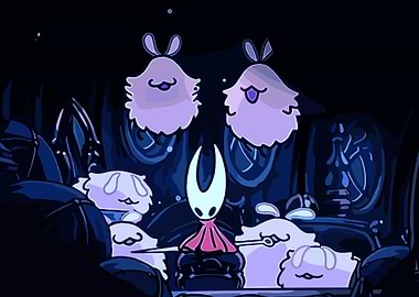 Hollow Knight Cartoon Scene