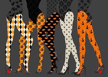 Witches Coven At Halloween