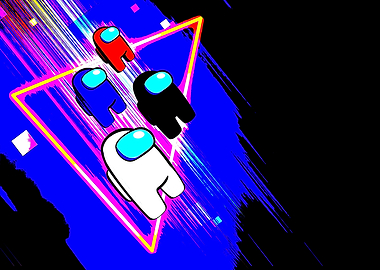 Among Us characters in Space