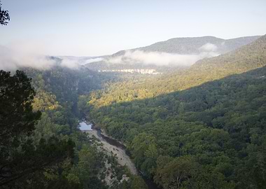 Mountain Valley River Landscape