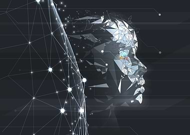 Abstract Digital Human Head