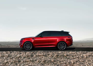 Red Range Rover Sport Side View