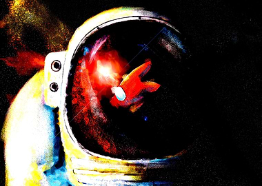 Among Us Astronaut in Space