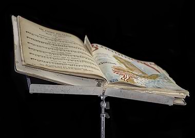 Vintage Sheet Music on Stand