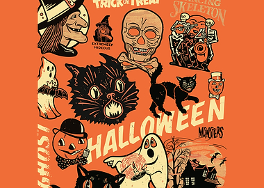 Vintage Halloween Monsters and Characters