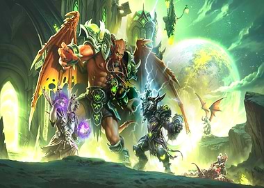 Epic Fantasy Battle Scene