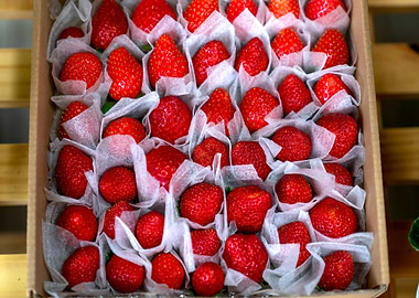 Fresh Strawberries in a Box