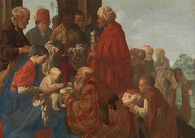 Adoration of the Magi Painting