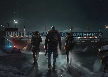 Post-Apocalyptic United States Border Crossing