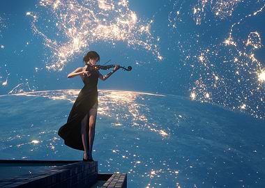 Violinist in Space