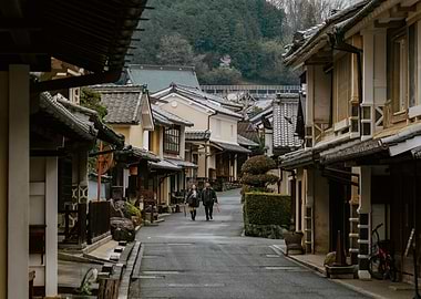 Japanese old town street