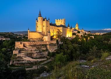 Alcázar of Segovia at Dusk