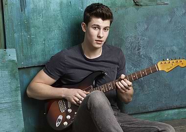 shawn mendes with fender guitar