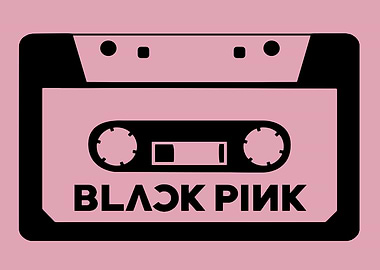 Blackpink Cassette Tape Minimalist Art