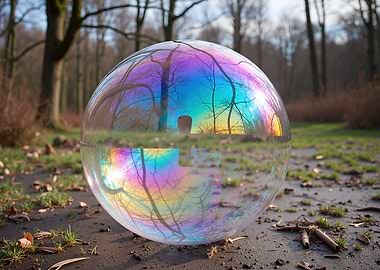 Reflecting Bubble in Nature