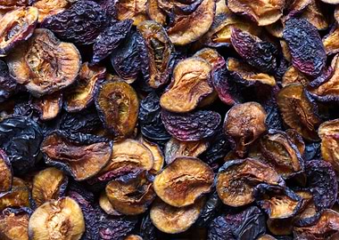 Dried Plums Close-Up