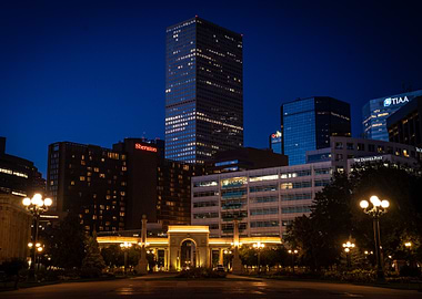 Denver Skyline at Night