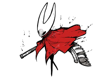 Hornet from Hollow Knight sliksong illustration