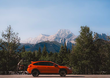 On the road to the Canadian Rockies