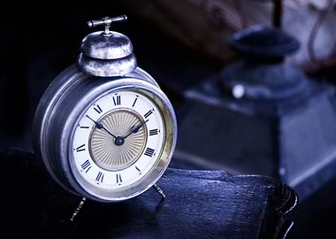 Vintage Alarm Clock Still Life