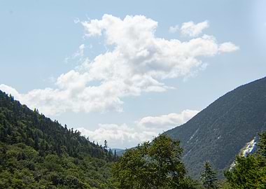 Lush Green Mountain Valley Landscape