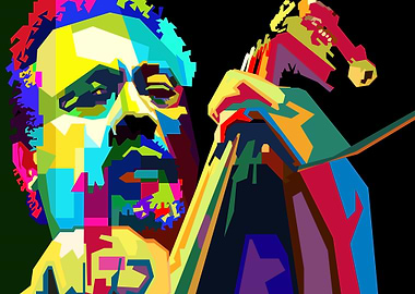 Classic Jazz Band Musician Pop Art