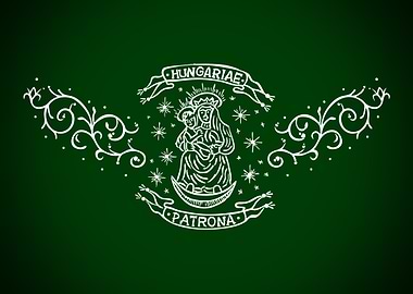 Hungariae Patrona Coat of Arms