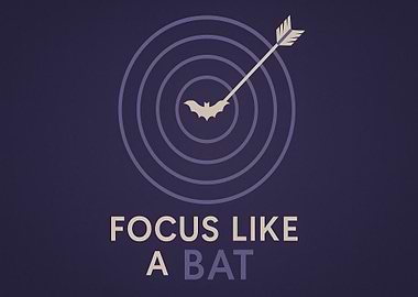 Focus Like a Bat Halloween Motivation