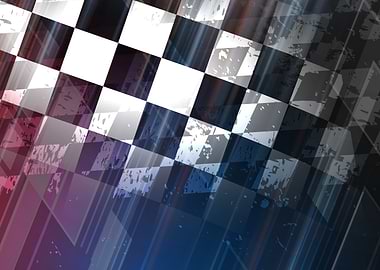 Checkered flag racing background