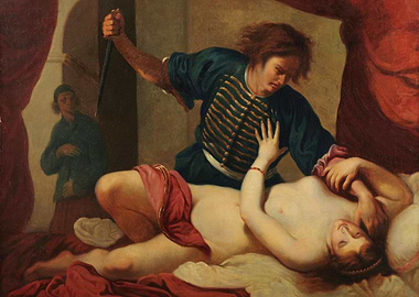 Historical Painting: Man with Knife