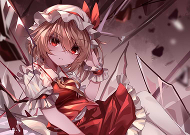 Anime Girl in Red Dress