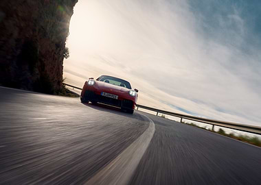 Dynamic Porsche 911 Cornering Drive