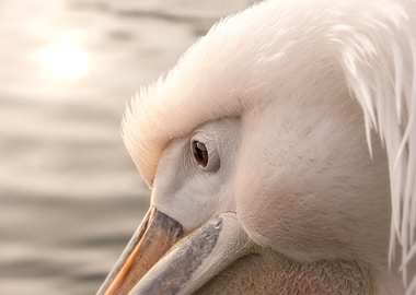 Close-up of a White Pelican