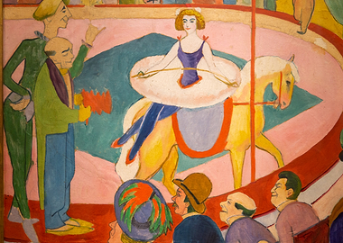 Circus Horse Rider Painting