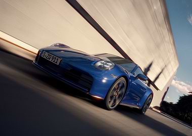 Porsche 911: Dynamic Blue Velocity