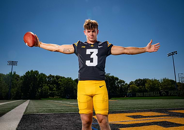 football player portrait on the field