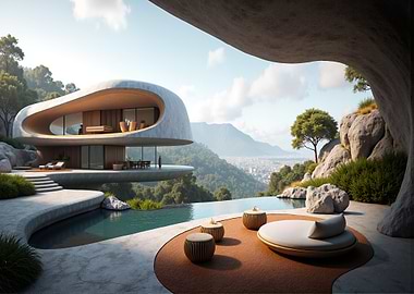 Modern House with Infinity Pool