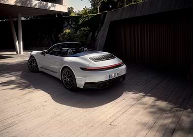 Sleek Porsche 911 Convertible Entrance