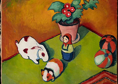 Still Life with Animals and Doll