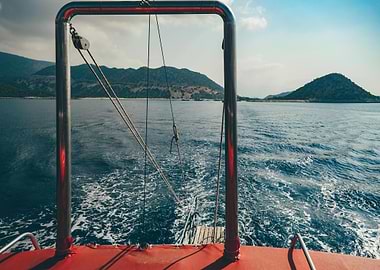 Boat trip on the sea