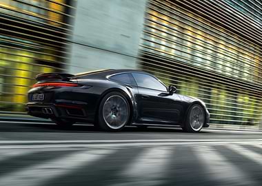 Black Porsche 911 Turbo S