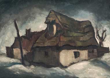 Thatched Cottage Painting
